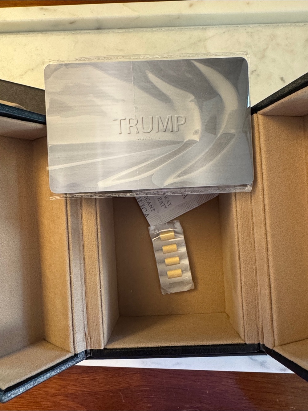 Trump Stainless Steel Two-Tone Watch with Black Dial - Picture 10 of 14